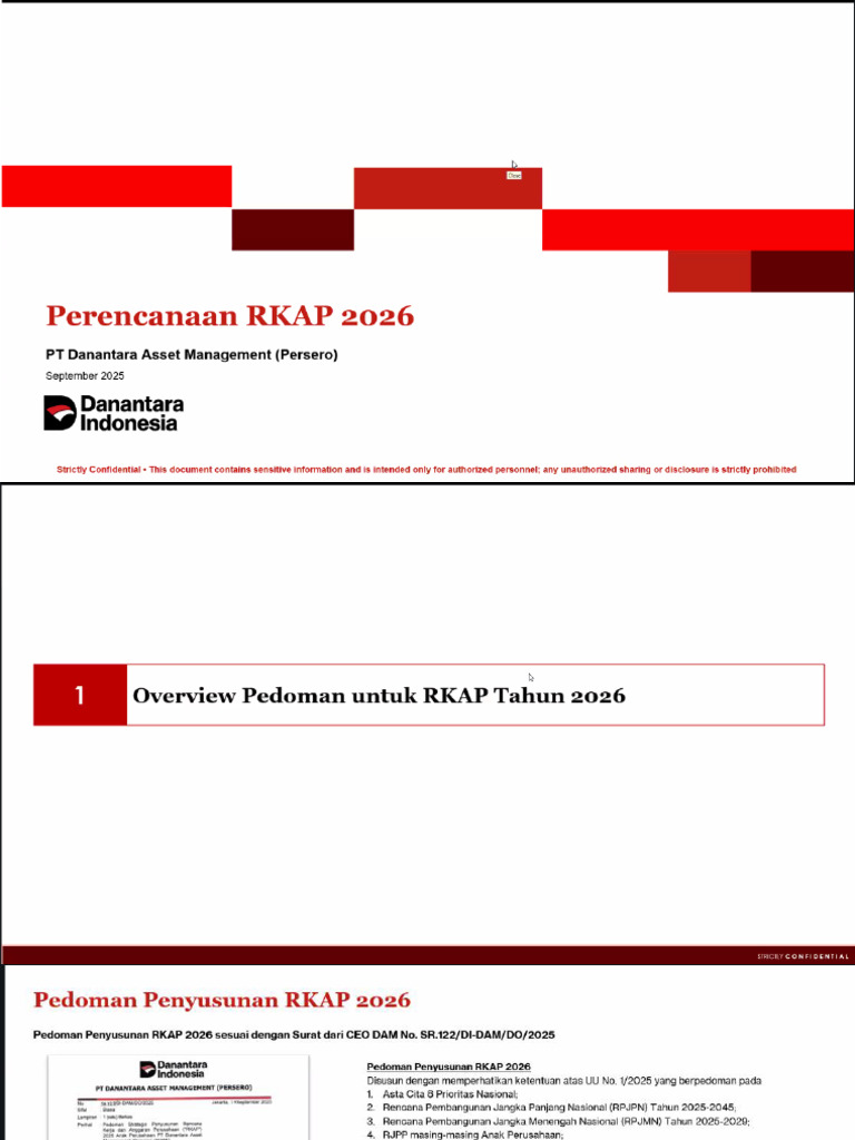 Sosialisasi Perencanaan RKAP 2026 | PDF