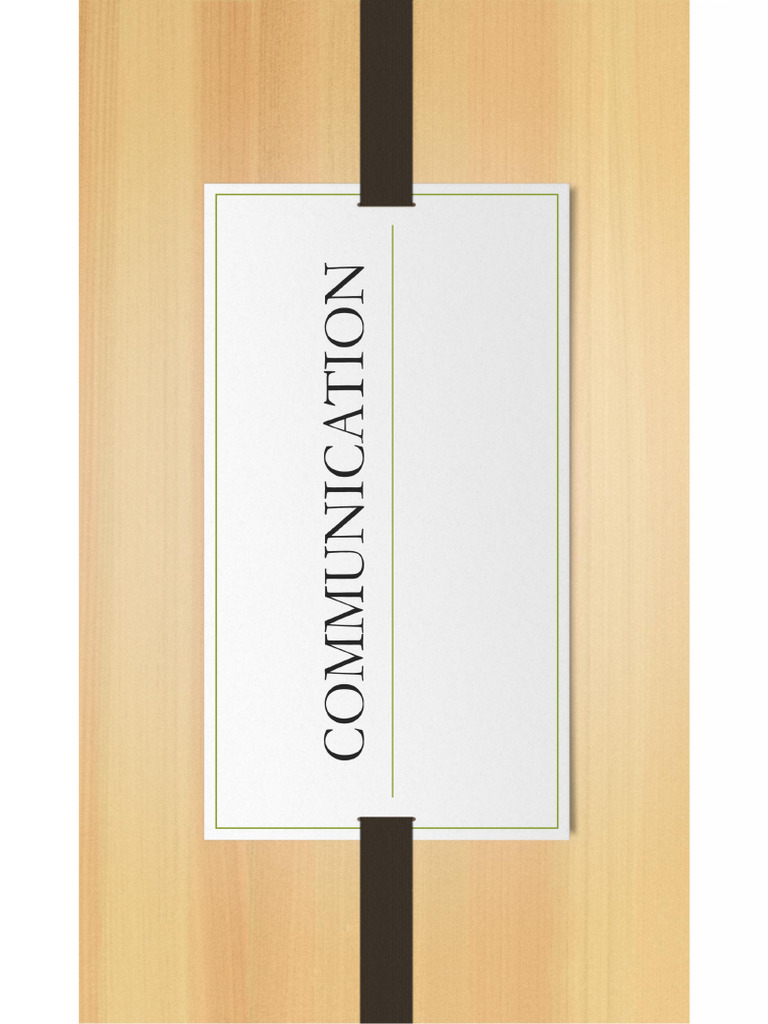 Communication | PDF