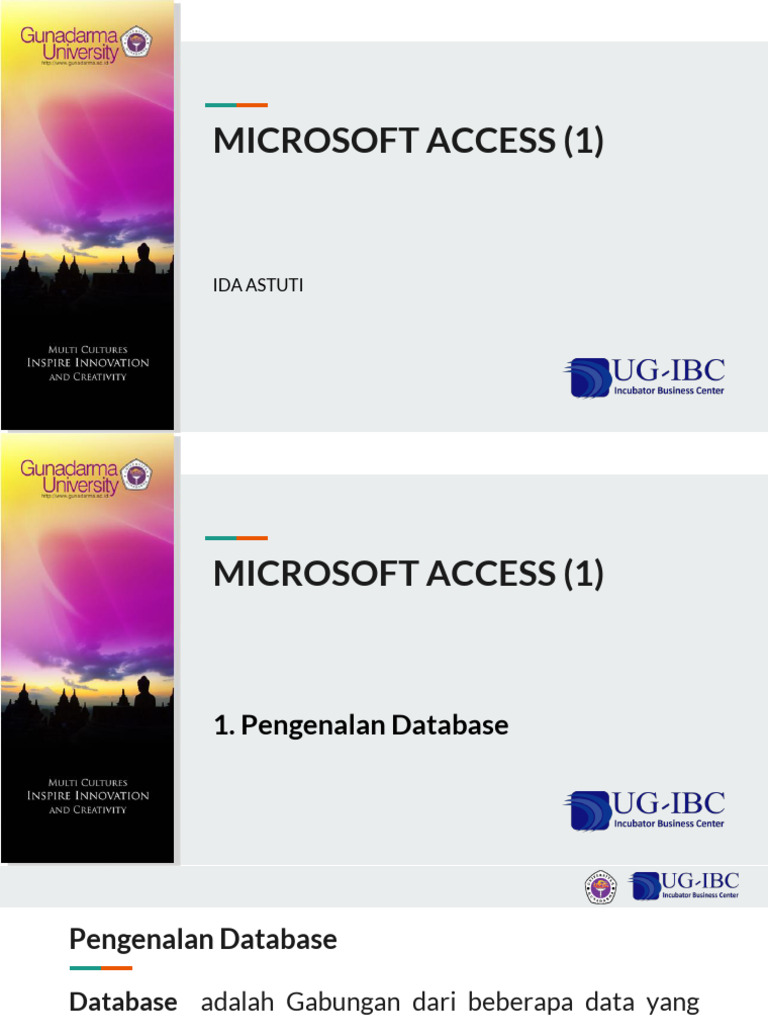 Pengenalan Microsoft Access dan Database | PDF