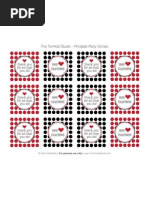Medical Party Circles - Black White Red - Tomkat Studio