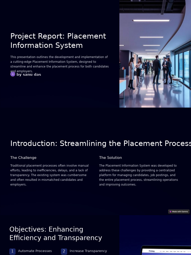 Project Report Placement Information System | PDF | Databases | Postgre Sql