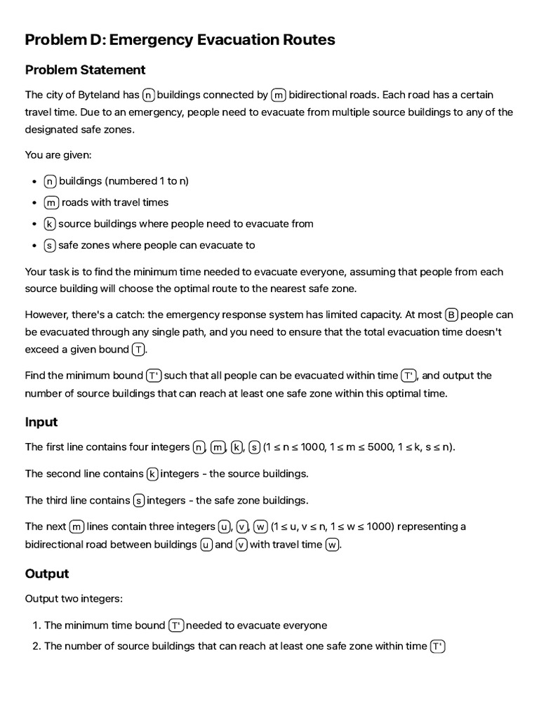 Emergency Evacuation Routes | PDF