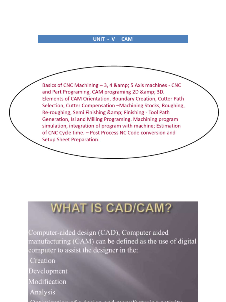 CNC Machining & CAM Programming Guide | PDF