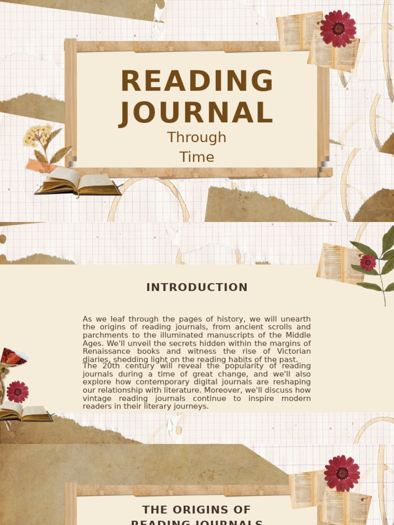 Reading Journal Through Time | PDF | Writing
