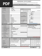 CSC Form 212: Personal Data Sheet 2025 | PDF | Government And ...