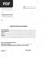 RTO Clearance Certificate Request Form | PDF