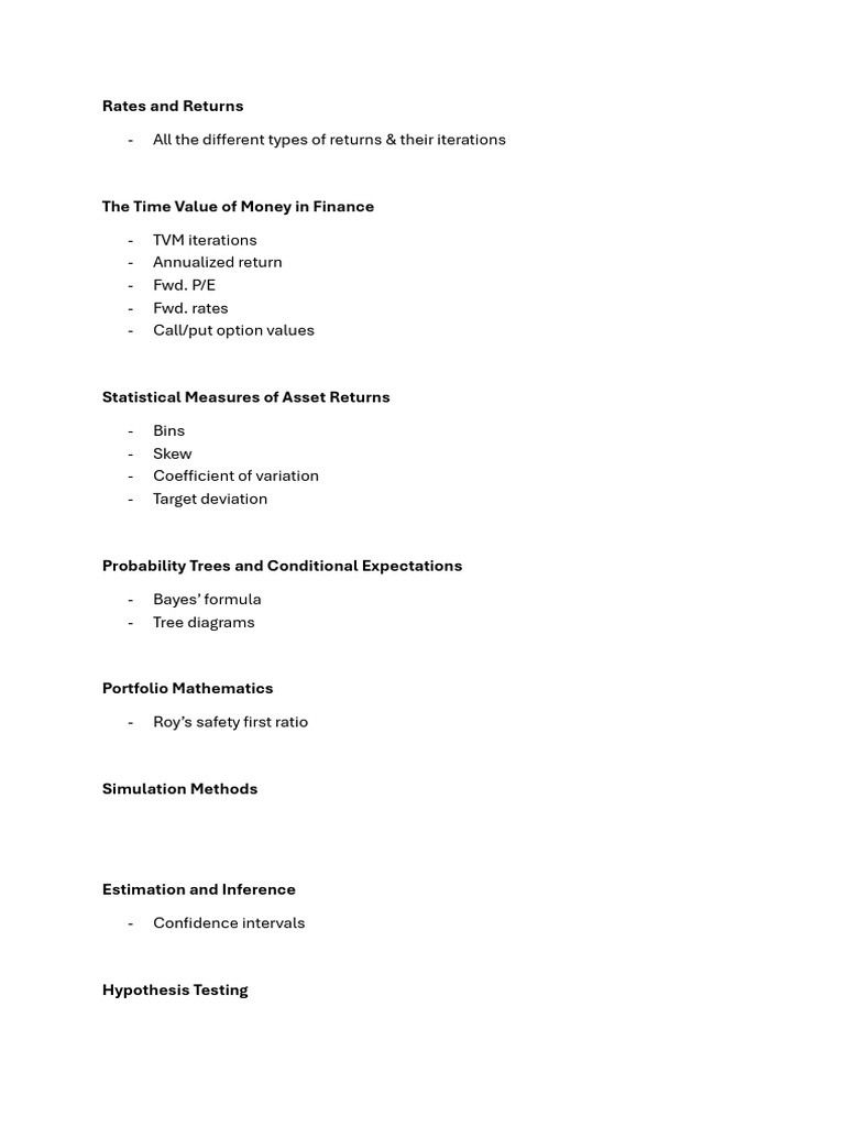 Imp Topics QM | PDF