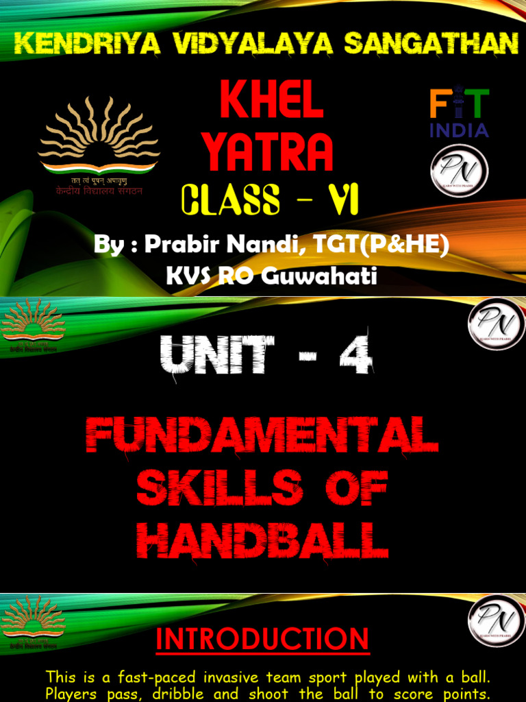 CH-4 Fundamental Skills of Handball | PDF | Hand | Knee