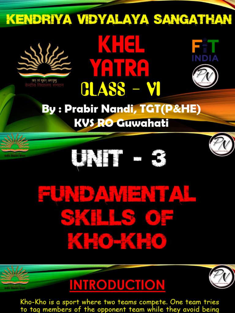Fundamental Skills of Kho Kho | PDF