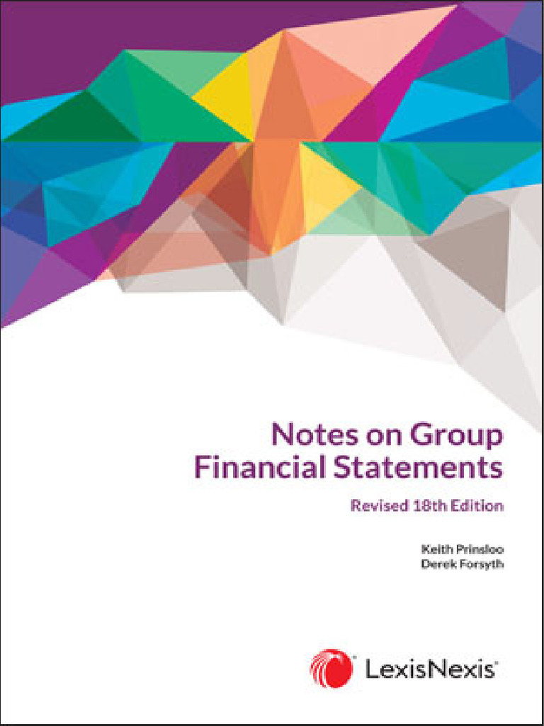 Notes On Group Financial Statements 18th Edition Revised (Prinsloo) (Z ...
