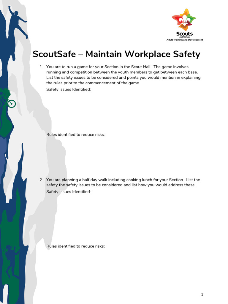 ScoutSafe: Workplace Safety Guidelines | PDF