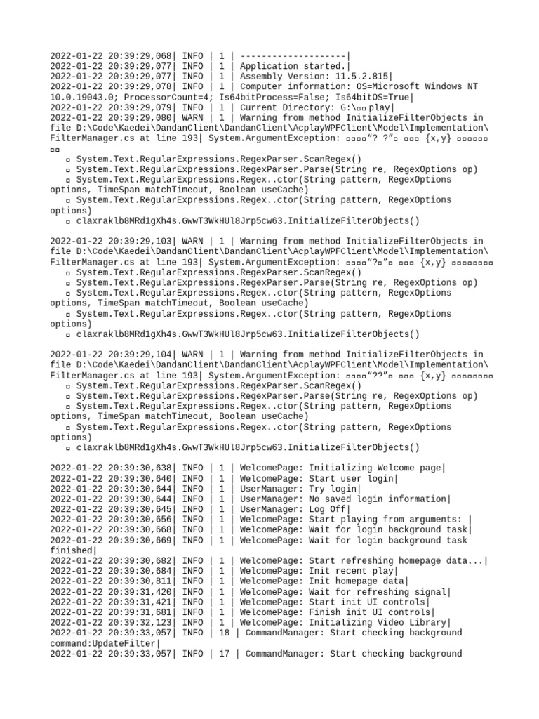 2022-01-22 | PDF | Regular Expression | Programming