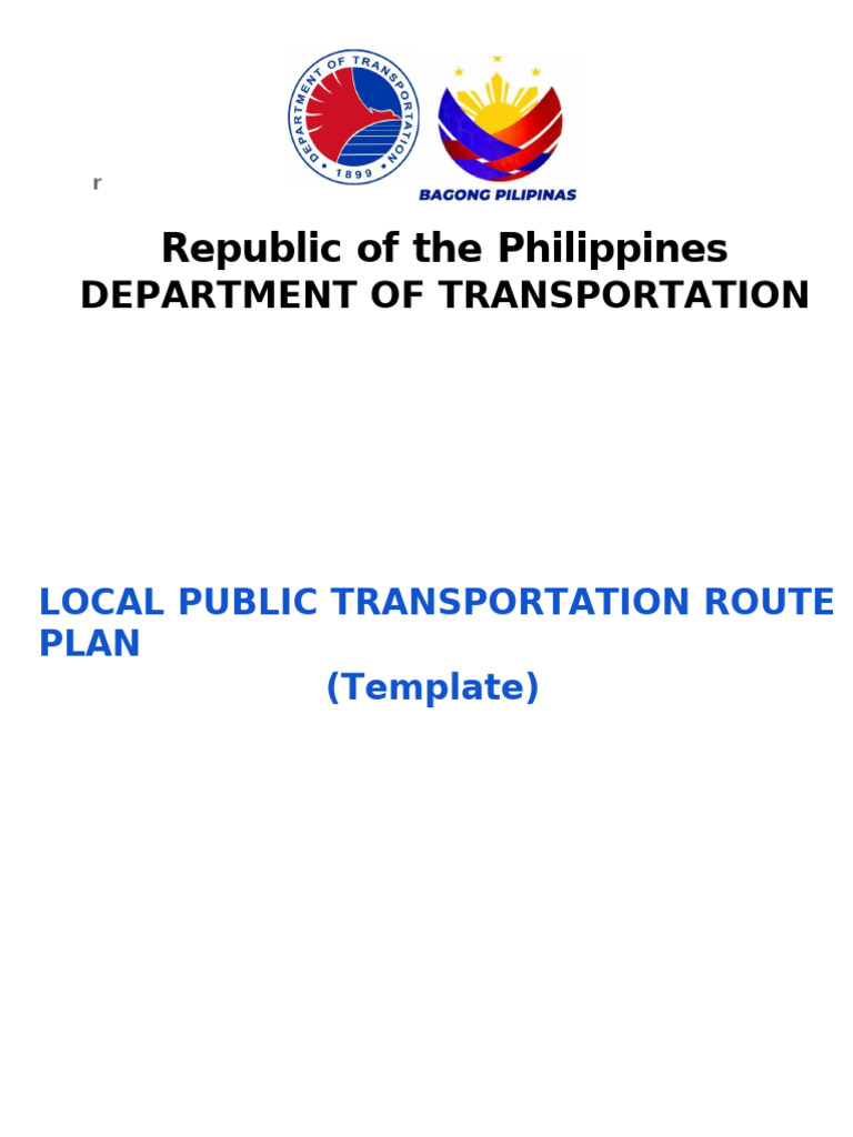 Local Public Transport Route Plan Template | PDF | Semi Trailer Truck ...