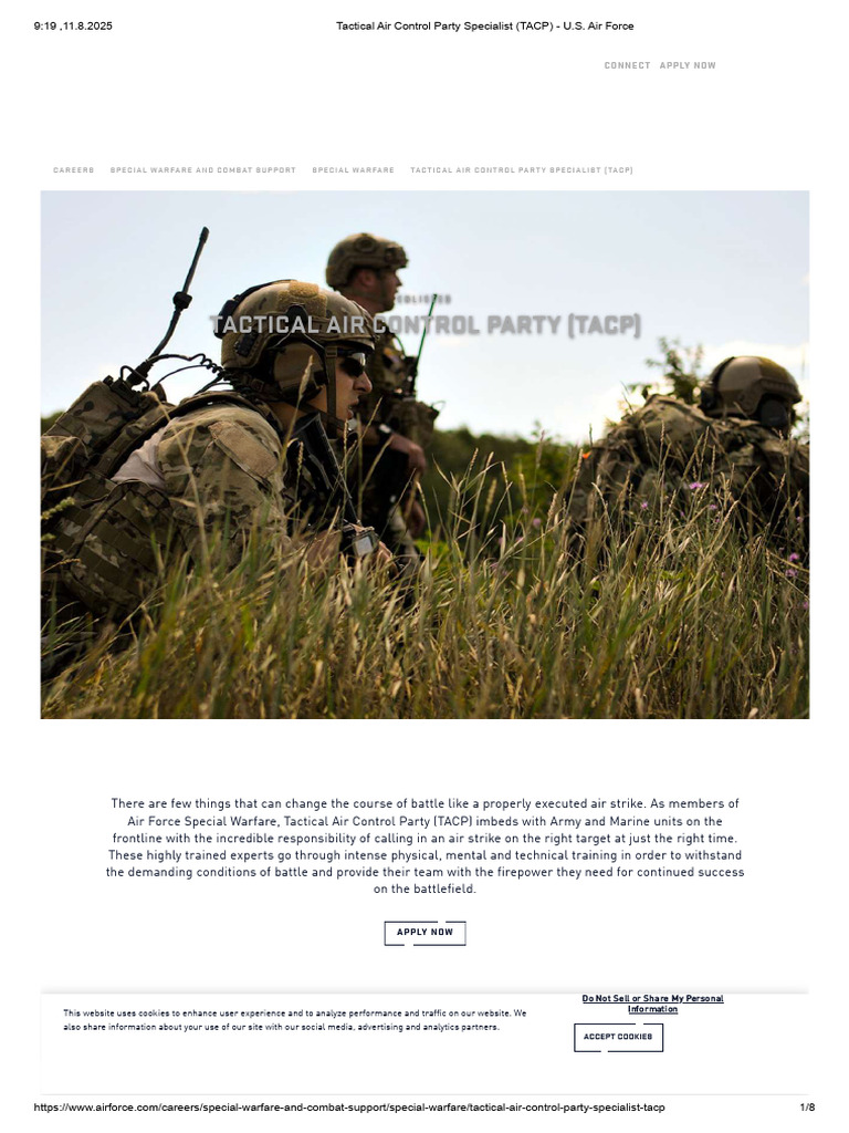 TACP Specialist Requirements Overview | PDF | Military Organization ...