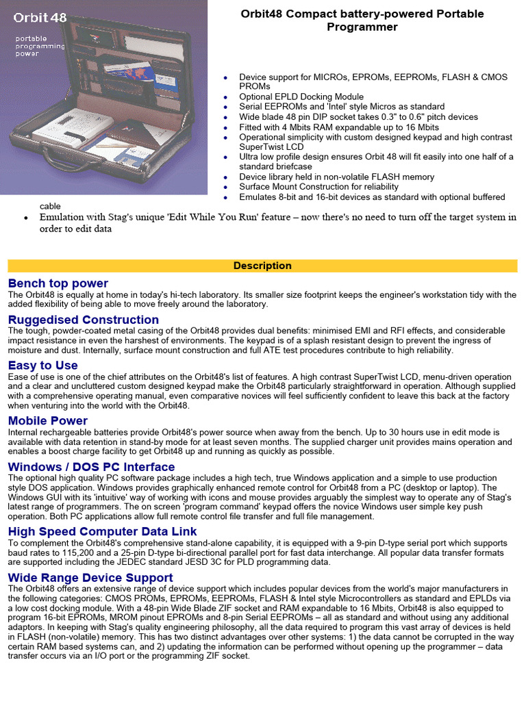 Orbit 48 | PDF | Personal Computers | Flash Memory