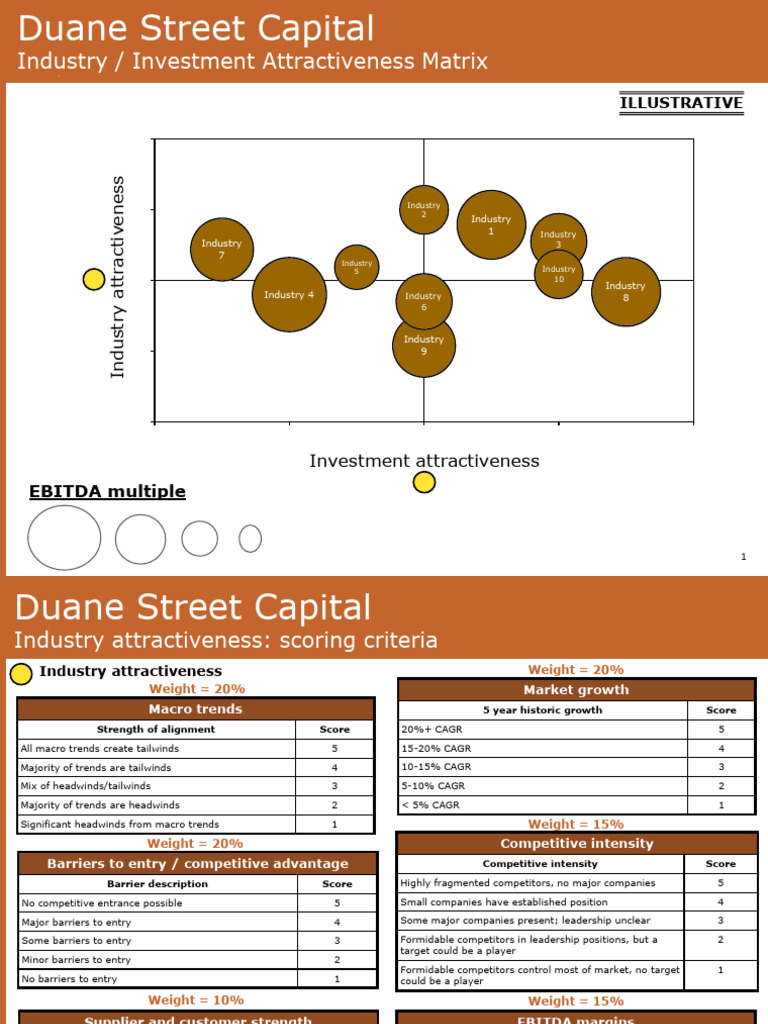 Investment Attractiveness Matrix Guide | PDF