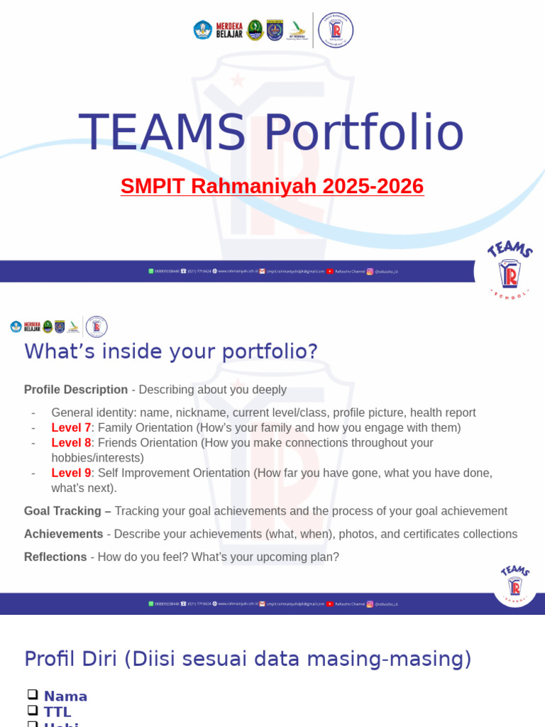 Template Teams Portfolio | PDF