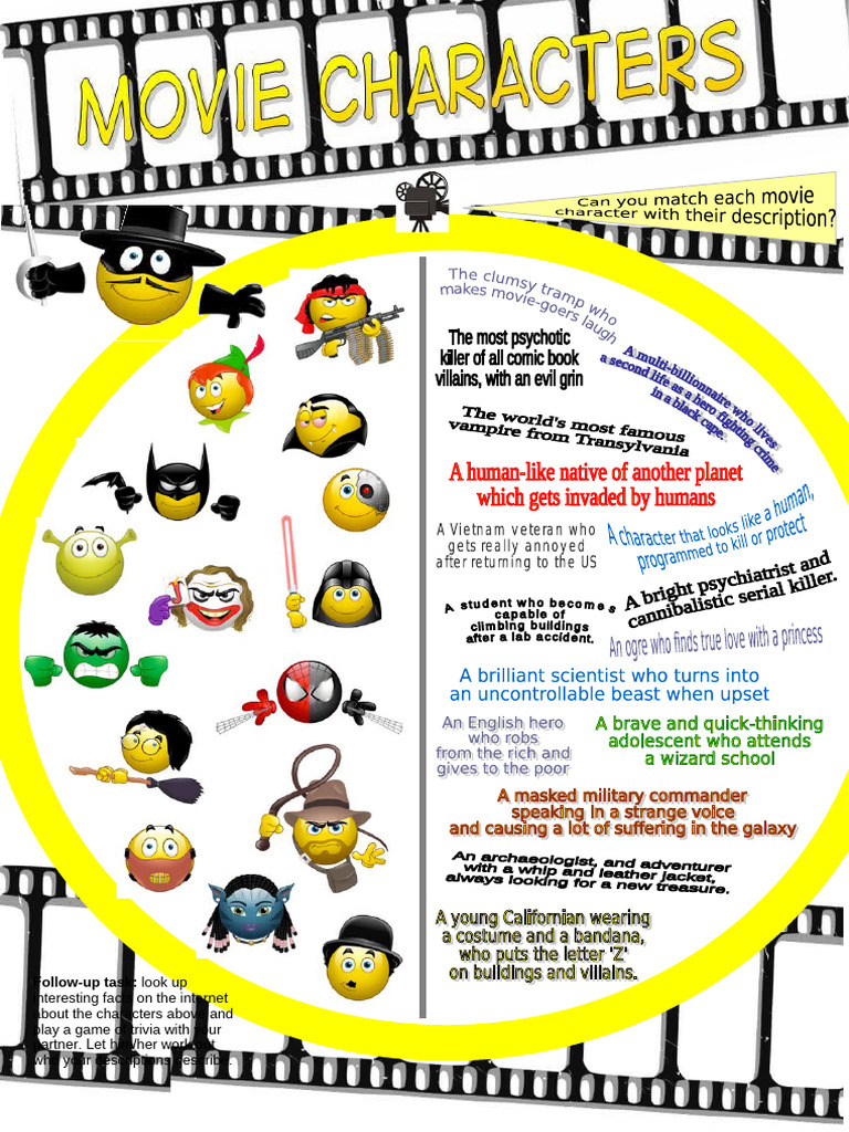 Movie Character Match | PDF