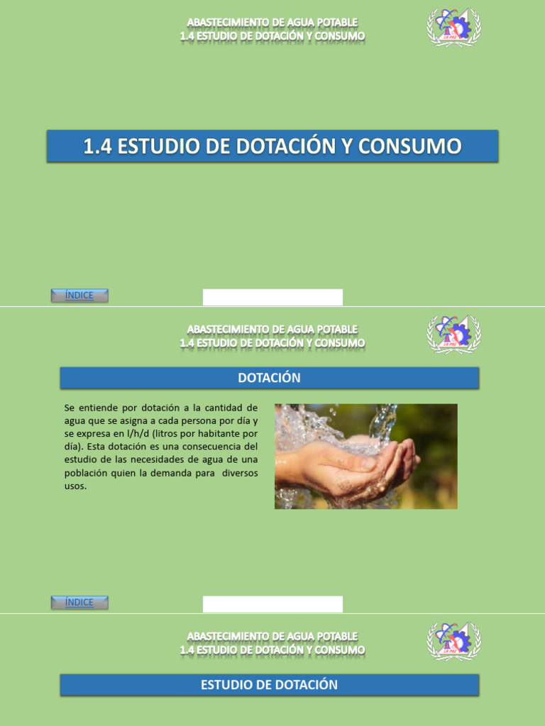 Estudio de Dotación y Consumo de Agua | PDF | Agua | Consumo (economía)