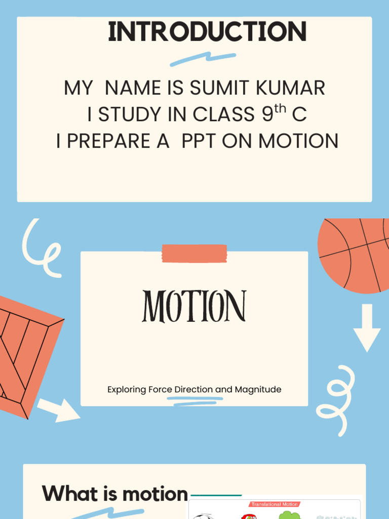 Understanding Motion Concepts | PDF