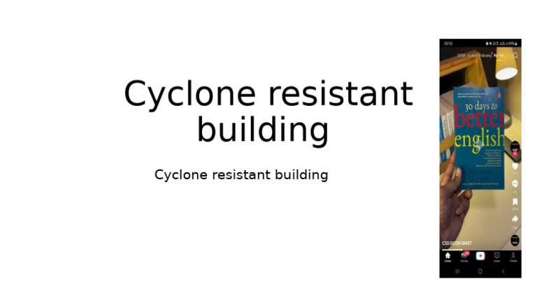 Cyclone Resistant Building | PDF