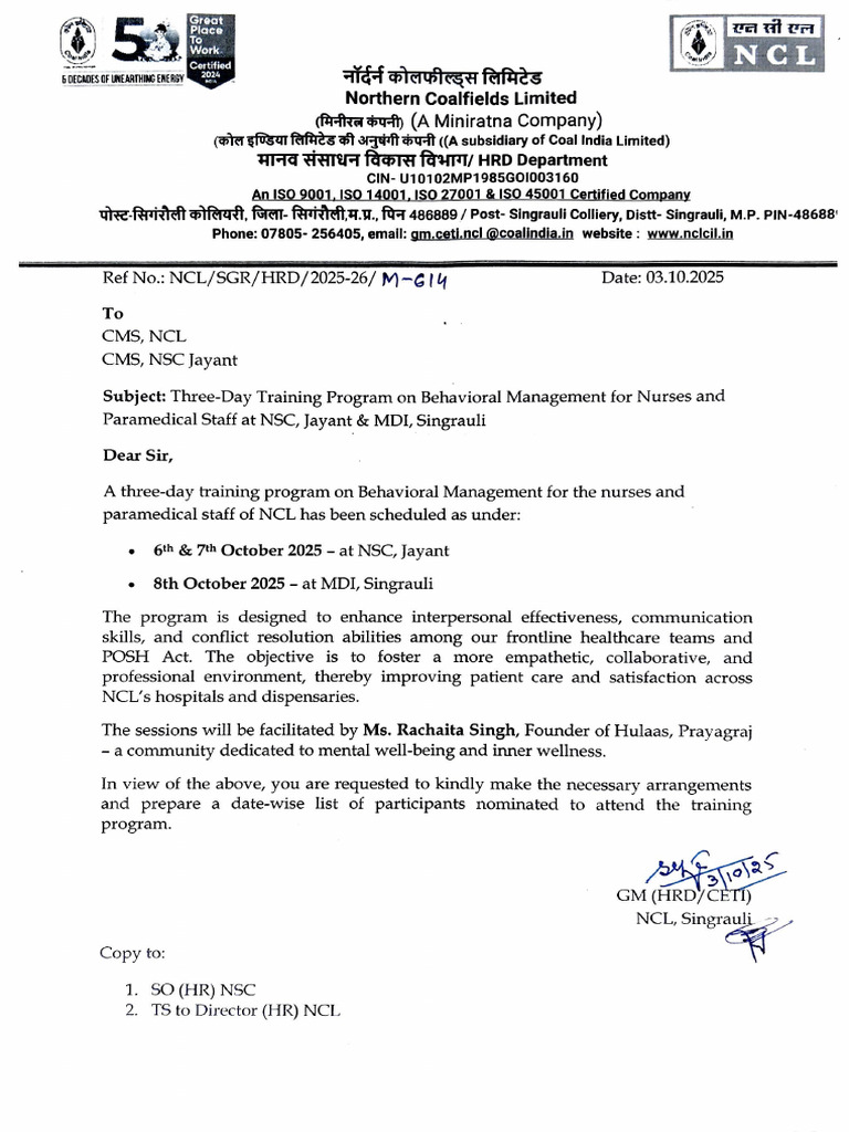 Training Program On Behavioral Mangement For Nurses | PDF | Medicine ...
