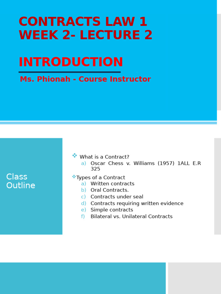 Understanding Contracts Law Basics | PDF | Common Law | Justice