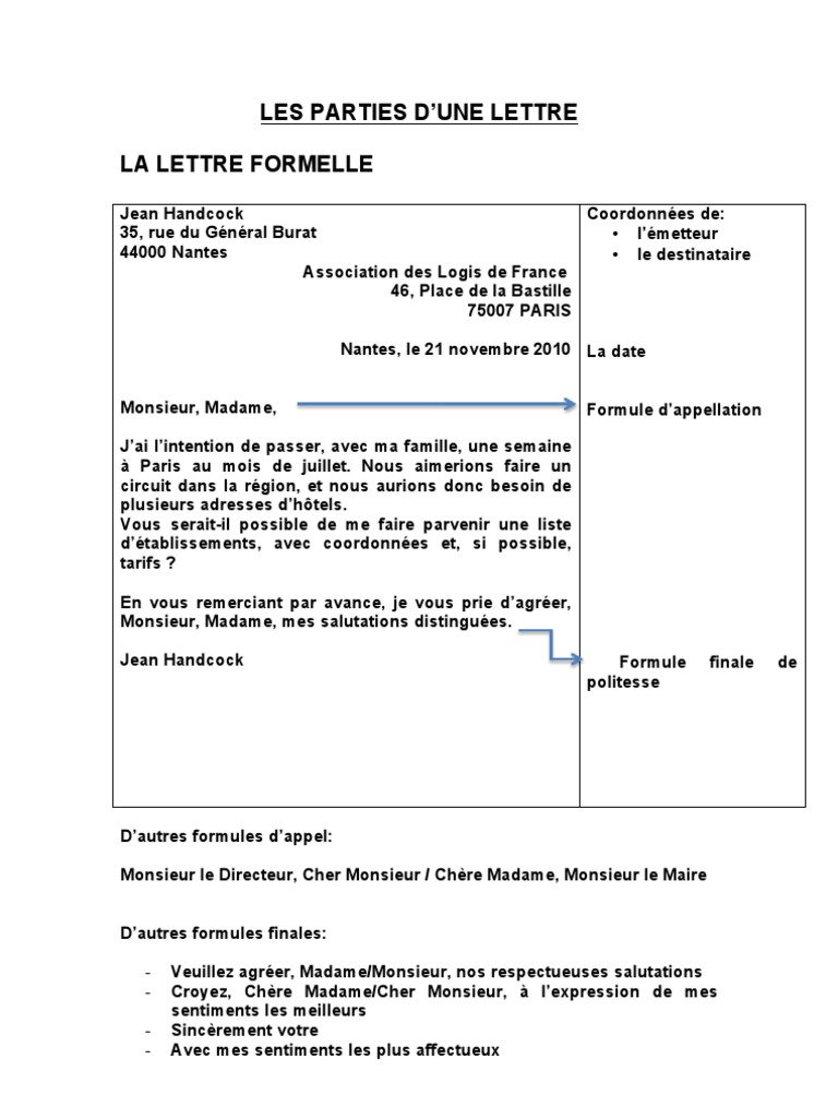 La Lettre Formelle