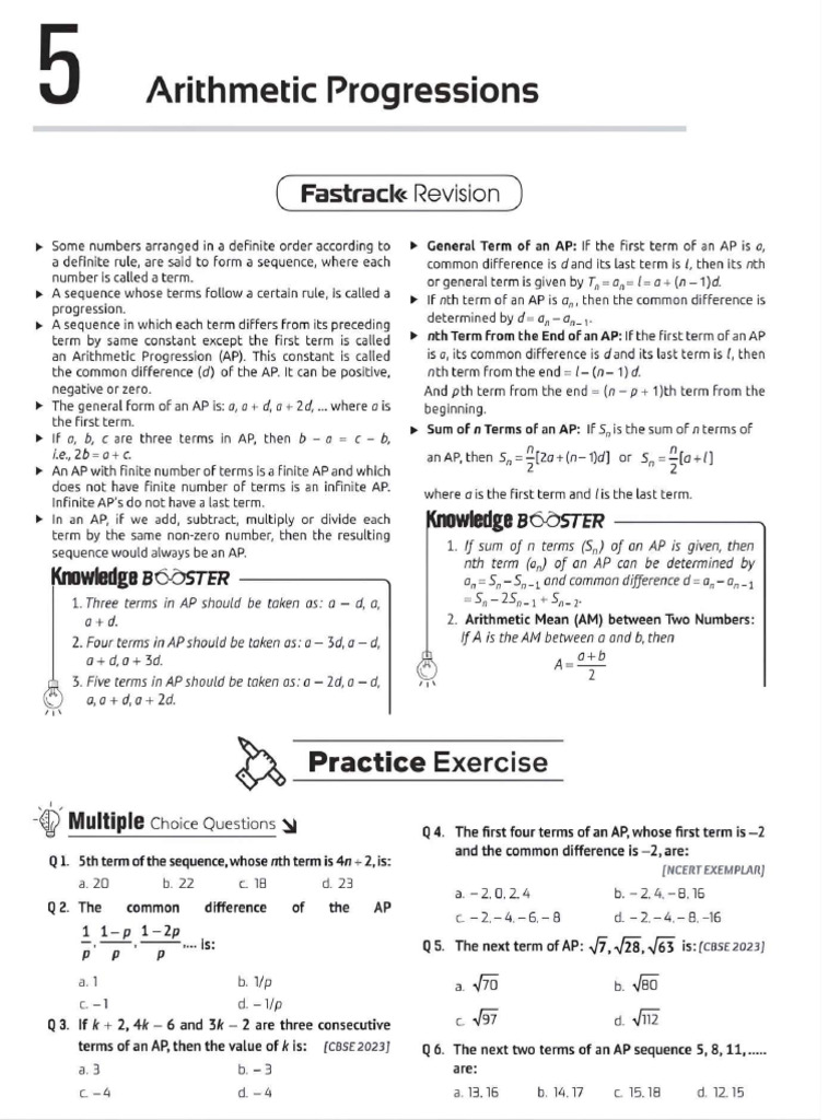 Arithmetic Progression | PDF