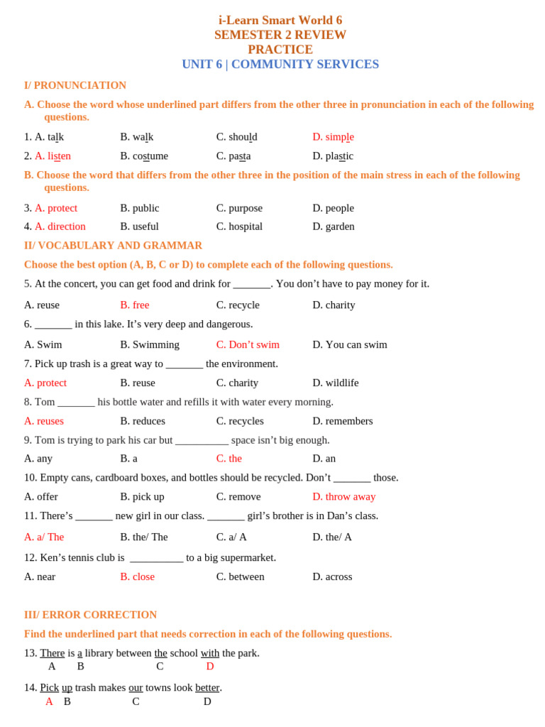 Community Services Review Practice | PDF | International Space Station ...