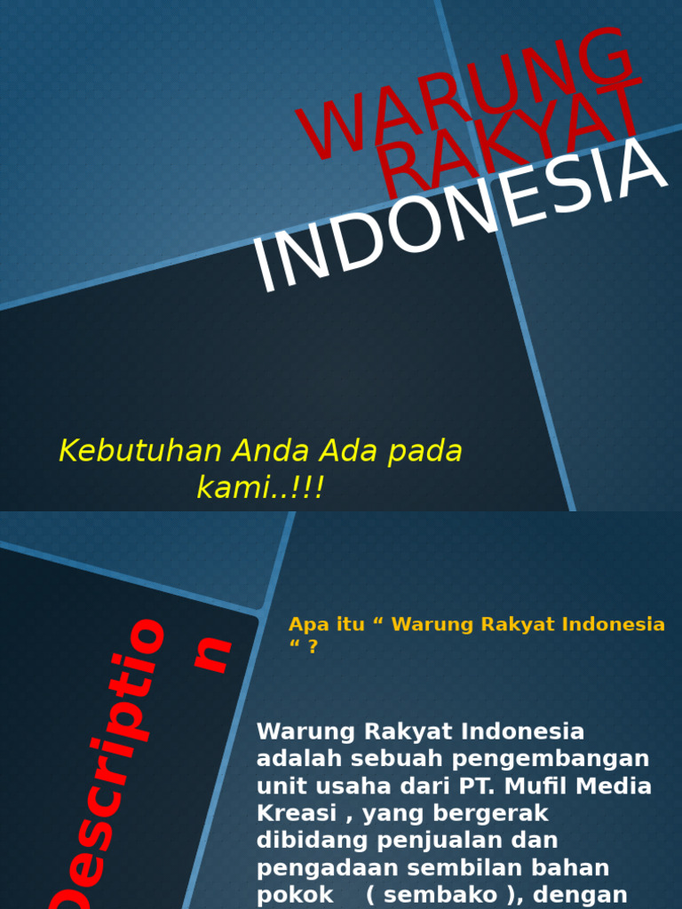 Warung Rakyat Indonesia | PDF