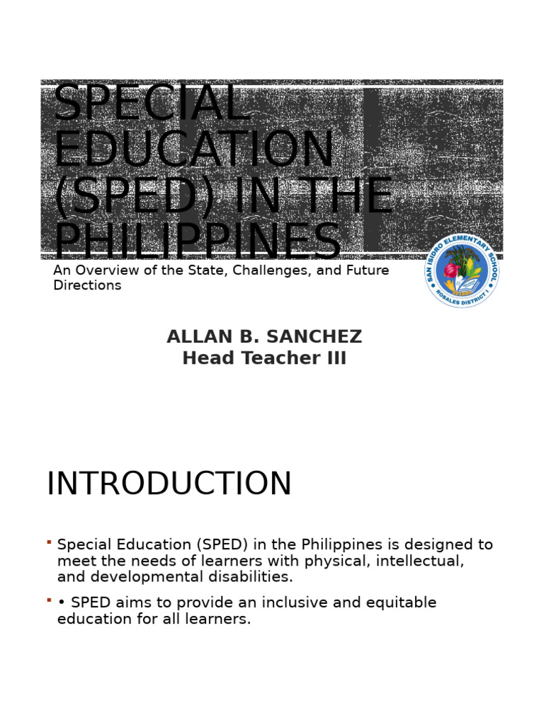 Overview of Special Education in the Philippines | PDF