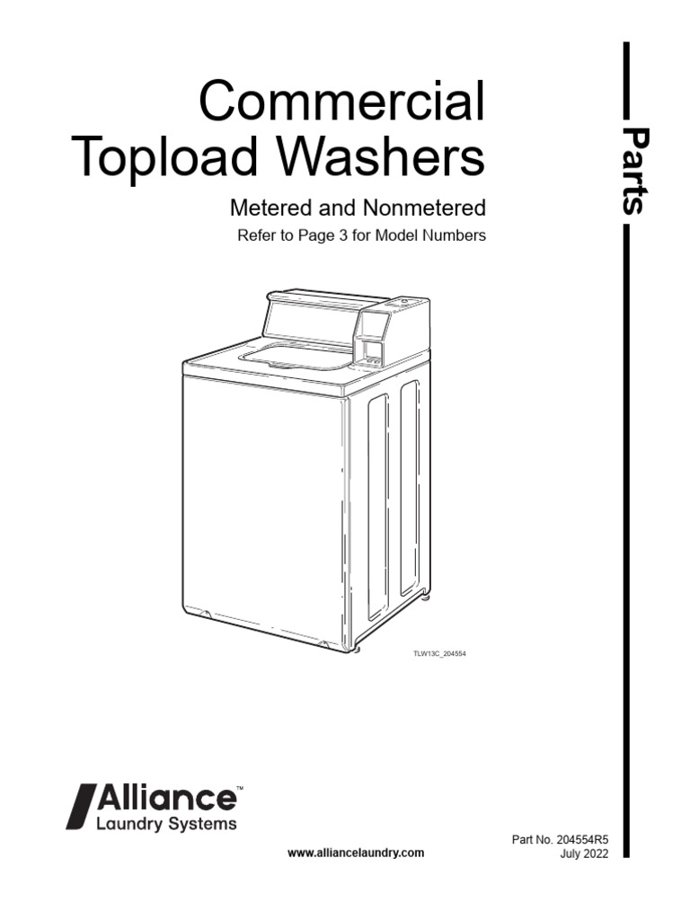 Parts Guide for TLW13C Washers | PDF | Washing Machine | Wire