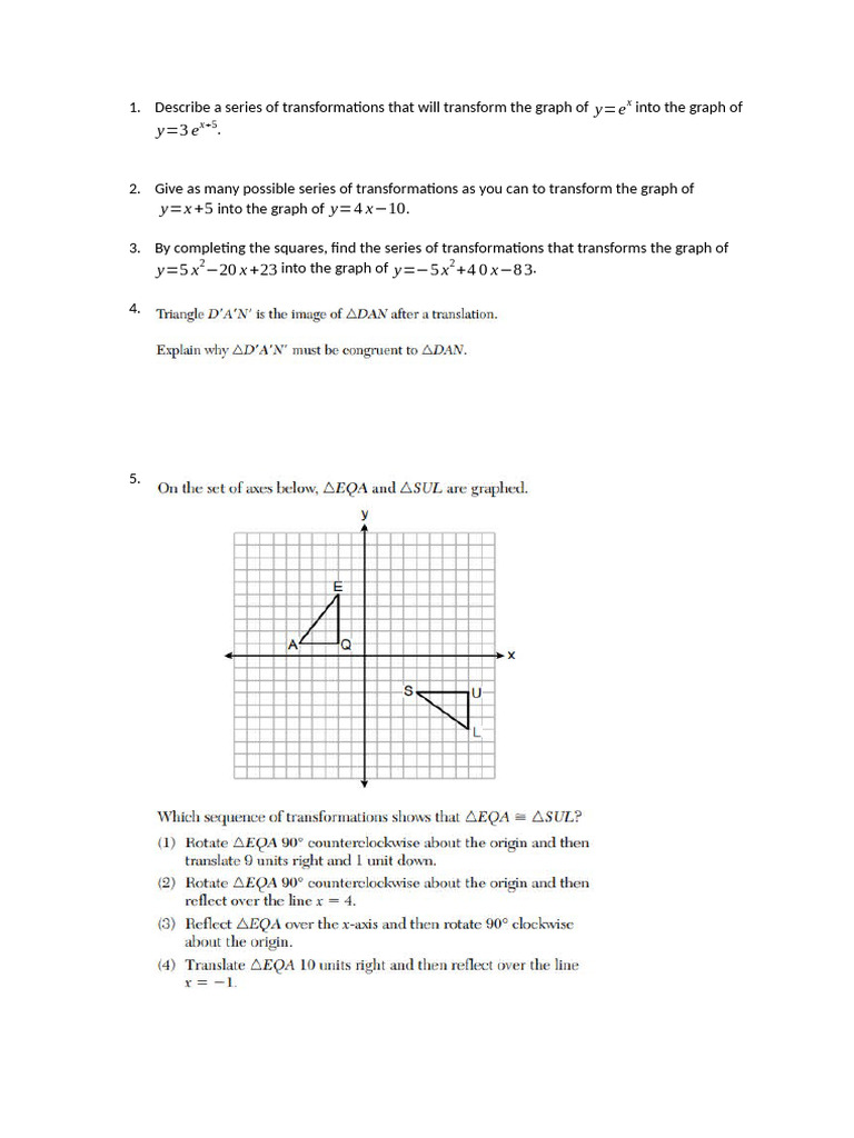 Transformations | PDF