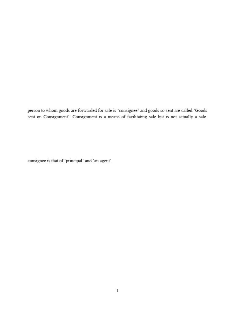 Understanding Consignment Accounts | PDF | Debits And Credits | Business