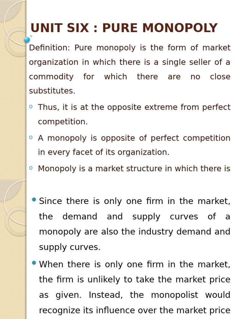 Understanding Pure Monopoly Dynamics | PDF | Monopoly | Profit (Economics)