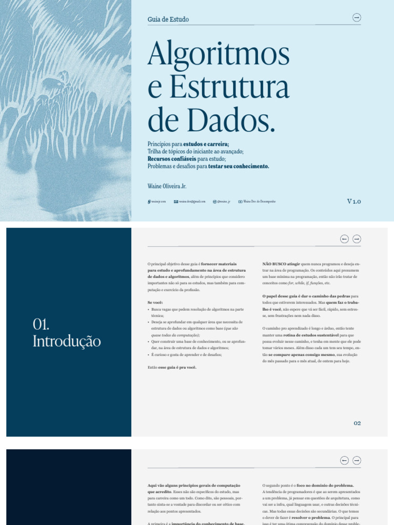 Guia Completo de Algoritmos e Estruturas | PDF | Estrutura de dados ...