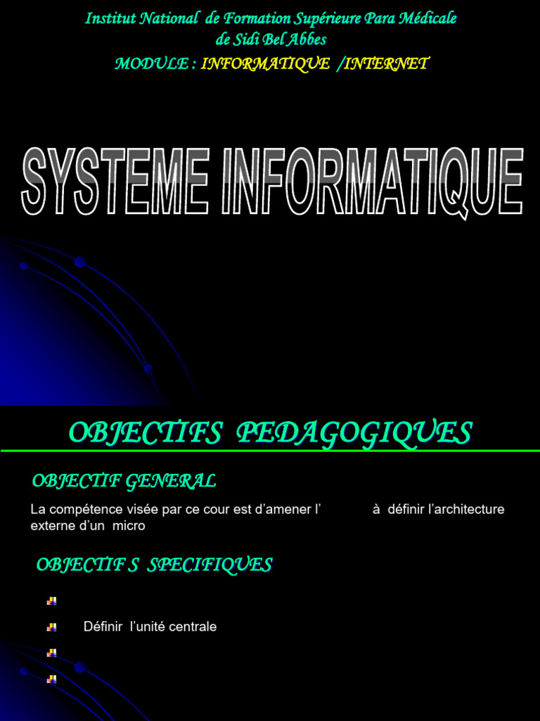 Introduction à l'informatique et PC | PDF | Microprocesseur | Informatique