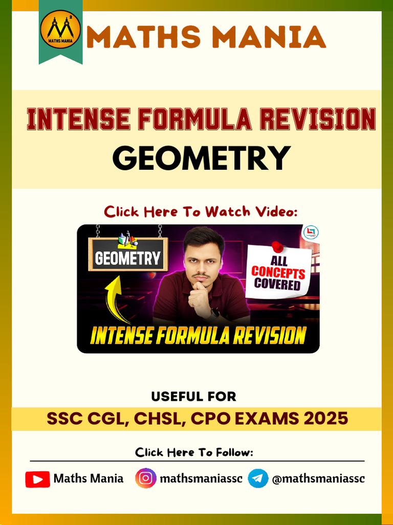 Formulation Book | PDF | Area | Circle
