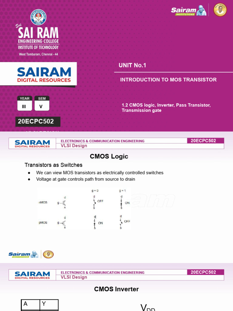 CMOS Inverters and D Flip-Flops Overview | PDF | Cmos | Logic Gate