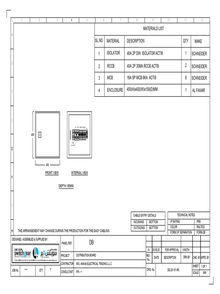 Cable Entry Technical Specifications | PDF | Electrical Engineering ...