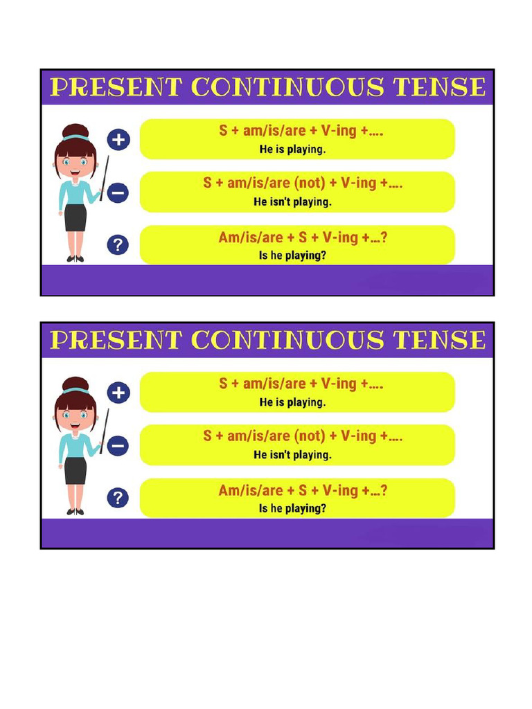 Present Continuous_How to Form | PDF