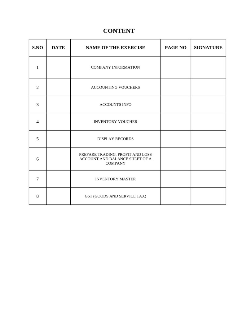 Front Sheet Practical | PDF