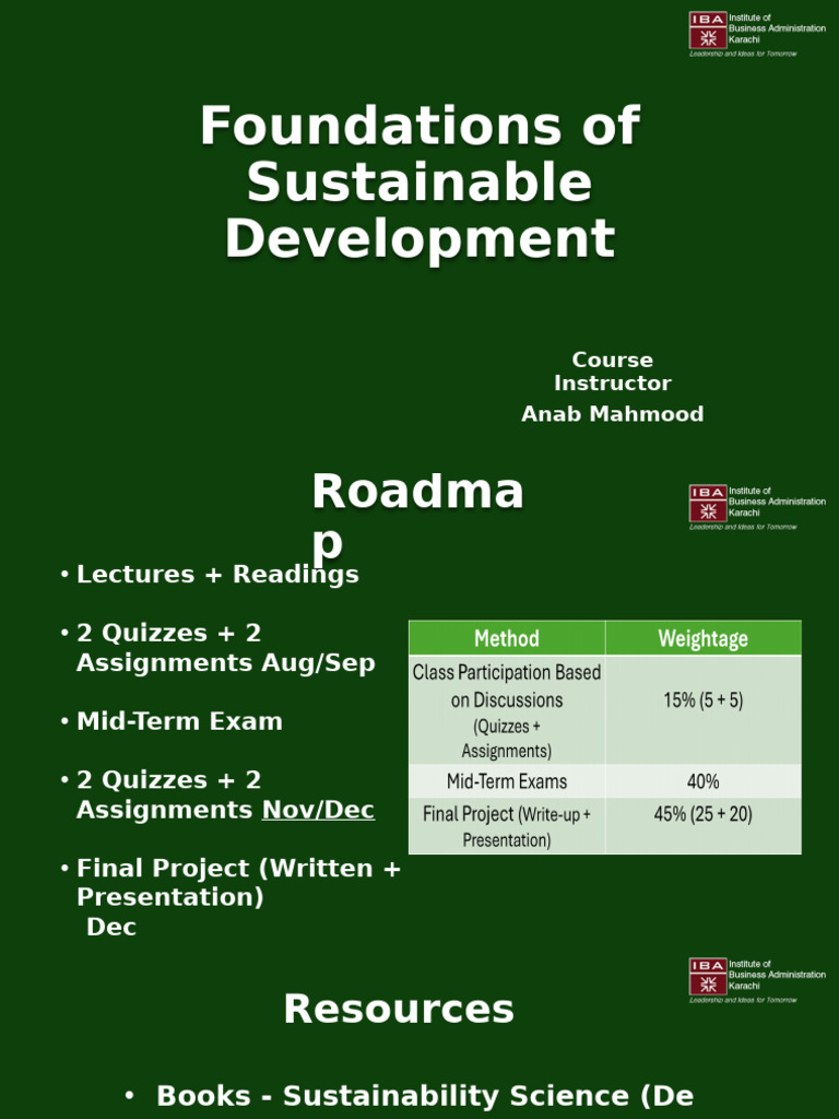 Sustainable Development Course Overview | PDF | Sustainability ...