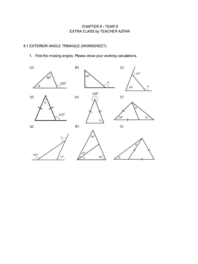 Worksheet - Extra Class | PDF