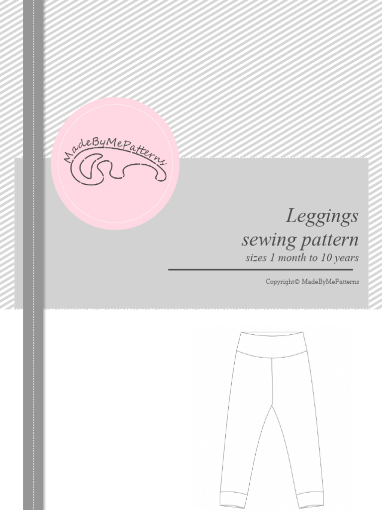 Kids' Leggings Sewing Pattern Guide | PDF | Seam (Sewing) | Sewing