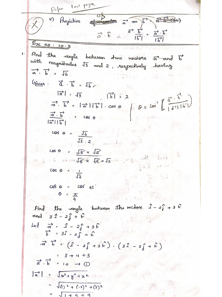 Vector Ex 3,4 | PDF