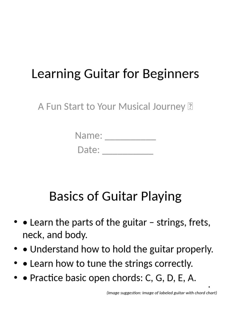Learning Guitar For Beginners | PDF