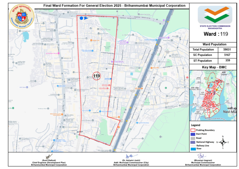 Navi Mumbai Ward Number List 2025 | PDF | Mumbai | Local Government