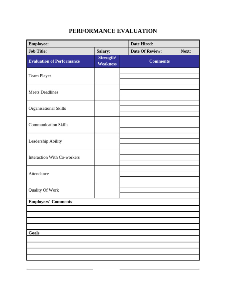 Performance Evaluation | PDF